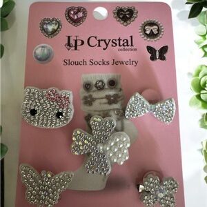Crystal Collection Slouch Socks Jewelry Set